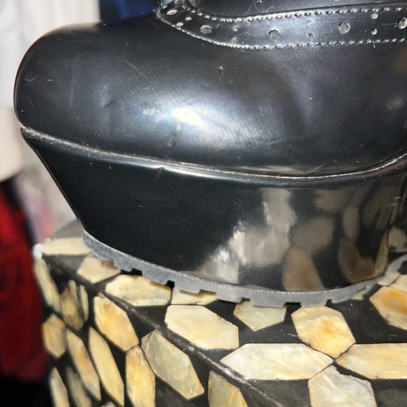 Black tuxedo wedge NEW NEVER WORN NO BOX - Picture 5 of 7